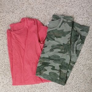 GAP Pink and Camo T-Shirt dresses